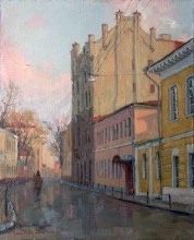 Maly Kharitonievsky - oil, canvas