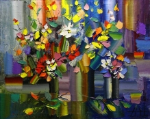 Abstract Bouquet - oil, canvas