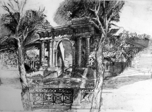 Arch Of New Holland - etching