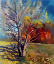 Late Autumn - oil, canvas