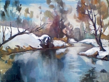 Winter - oil, canvas