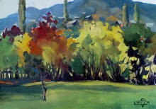 Autumn In Lory - oil, canvas