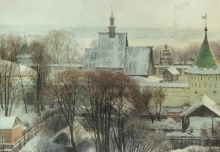 Ipatievsky Monastery - watercolors, paper