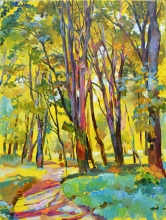 Spring Forest - oil, canvas