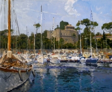 Port. Santa-Marinella - oil, canvas