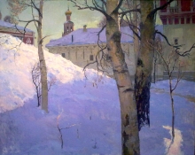 Novodevichiy Monastery - oil, canvas