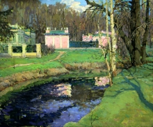 Kuskovo Manor - oil, canvas