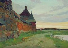 Solovki - oil, cardboard