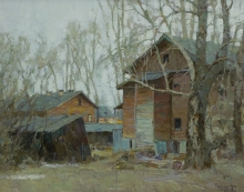 Old Arkhangelsk - oil, canvas