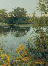 The Povrakulka River - oil, canvas