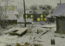 Evening In Maimaksa - oil, canvas