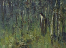 Hermit - oil, canvas