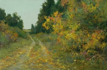 Country Road. Mezen - oil, canvas