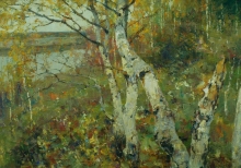 At Zakarasye Lake. Zherd - oil, canvas