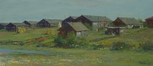 Zherd Village. Mezen - oil, canvas