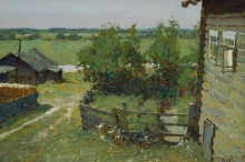 Zherd Village - oil, canvas