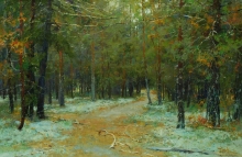 Mezen Forest - oil, canvas