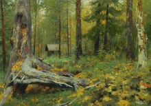 In Taiga - oil, canvas