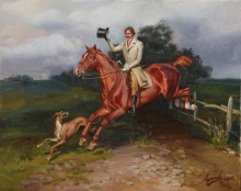 Self-portrait In English Style - oil, canvas