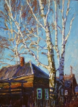 In Spring. Kurya - oil, canvas