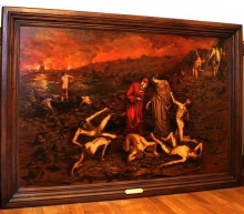 Dantes Divine Comedy - oil, canvas