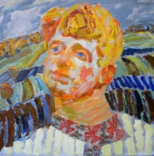 Sergey Esenin - oil, canvas
