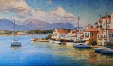 Sea Port - oil, canvas