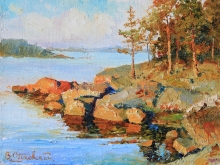 Warm Karelia - oil, canvas