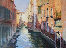 Morning In Venice - oil, canvas