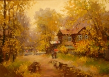 Mothers House - oil, canvas