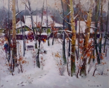 Nikolskaya Settlement - oil, canvas