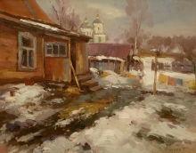Last Snow - oil, canvas