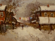 Warm Day - oil, canvas