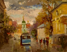 My Beloved City Of Moscow - oil, canvas