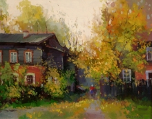 Autumn In Zelenodolsk - oil, canvas