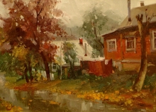 Overcast Day - oil, canvas