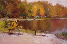 Meeting Place - oil, canvas
