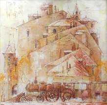 Autumnal Steampunk - oil, canvas