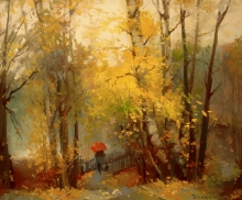 Stroll - oil, canvas