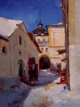 Trinity-Sergeev Lavra - oil, canvas