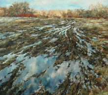 Spring Season Of Bad Roads - oil, canvas