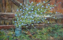 Vyksun Chicory - oil, canvas