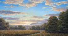 At The Mountains Of Kuban - oil, canvas