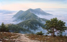 Fog At The Papai Mount - oil, canvas