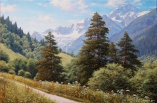 The Sofia Mountain. Arhyz - oil, canvas