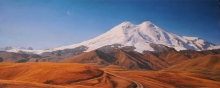 View From The North. Elbrus - oil, canvas