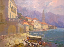 Venetian Town Perast - oil, canvas