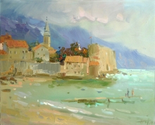 May Day In Budva - oil, canvas