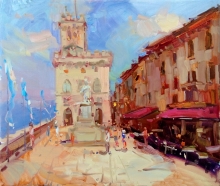 San-Marino - oil, canvas