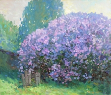Lilacs Of Vyshniy Volochok - oil, canvas
